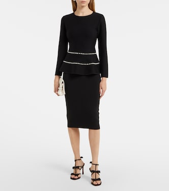 Verziertes Top aus einem Wollgemisch | Carolina Herrera