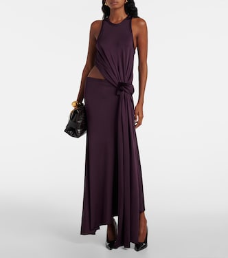 Abito asimmetrico in jersey con cut-out | Victoria Beckham