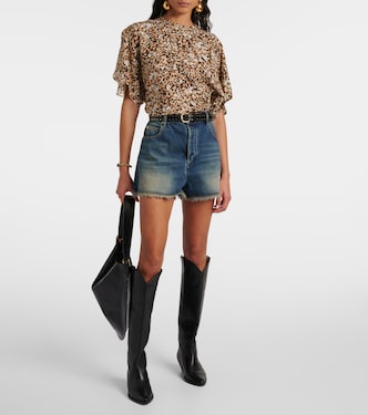 Blouse Karlita imprimée en soie mélangée | Isabel Marant