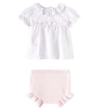 Baby cotton dress and bloomers set | Patachou