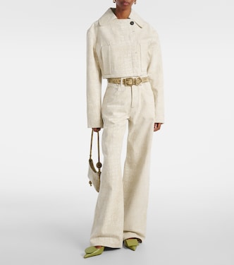 Marino De-Nîmes croc-effect denim jacket | Jacquemus