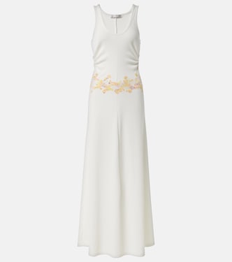 Crystal Orbit lace-trimmed maxi dress | Christopher Esber