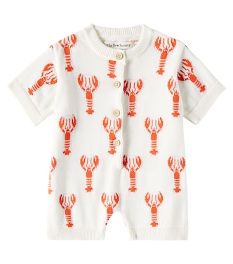 Baby Oia printed cotton playsuit | The New Society