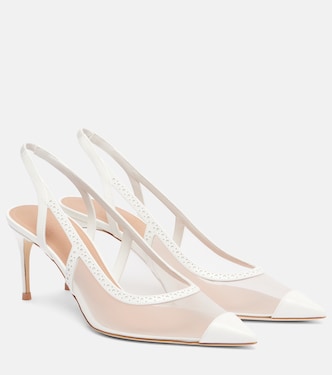 Pumps slingback Aubrey 70 in mesh | Malone Souliers