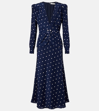 Polka-dot silk midi dress | Alessandra Rich