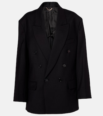 羊毛混纺双排扣西装式外套 | Victoria Beckham
