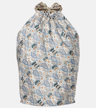 Top Annet de seda estampado | Loro Piana