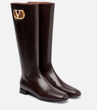 VLogo Signature leather boots | Valentino Garavani
