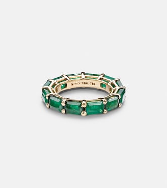 Ring aus 18kt Gelbgold mit Smaragden | Shay Jewelry