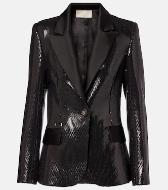 Sequined satin blazer | Elie Saab