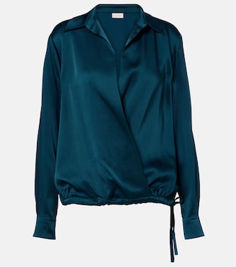 Satin wrap top | Dries Van Noten