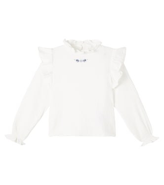 Maitea ruffled cotton blouse | The New Society