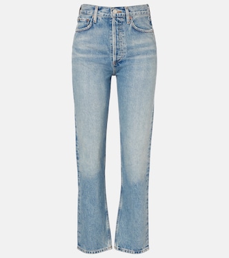90's Pinch Waist high-rise straight jeans | Agolde