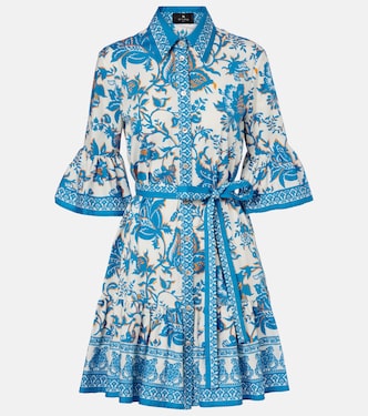 Printed mini shirt dress | Etro