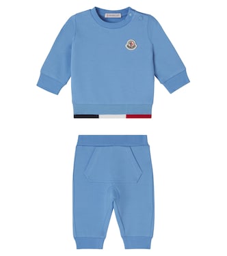 Baby fleece sweatshirt and sweatpants set | Moncler Enfant