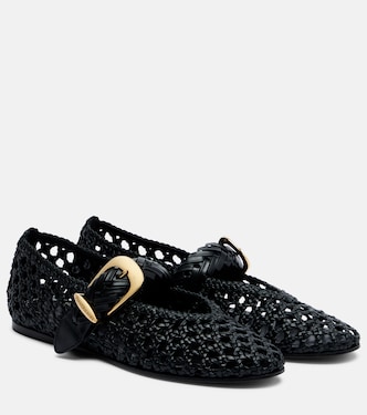 Alchemy braided leather Mary Jane flats | Zimmermann