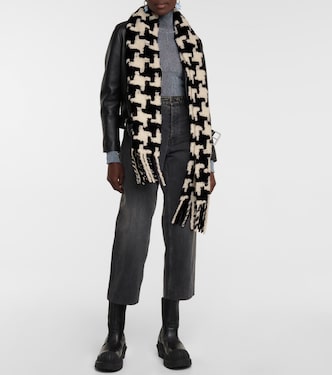Sciarpa in misto alpaca pied-de-poule | Acne Studios