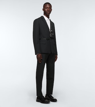 Blazer en laine à boucle | Prada