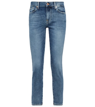 Jeans ajustados Roxanne de tiro medio | 7 For All Mankind