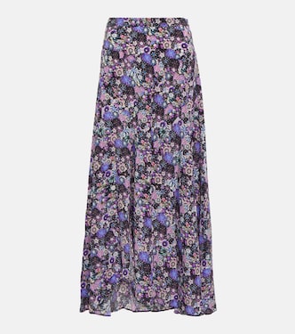Falda larga Sakura en mezcla de seda | Isabel Marant
