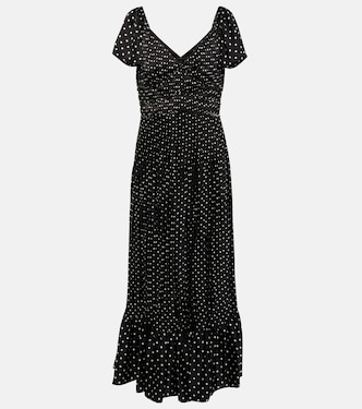 Polka-dot crêpe midi dress | Polo Ralph Lauren
