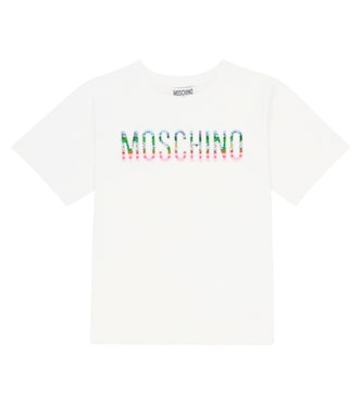 Printed cotton-blend T-shirt | Moschino Kids