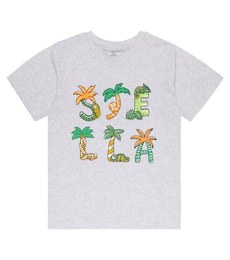 Camiseta en jersey de algodón con logo | Stella McCartney Kids