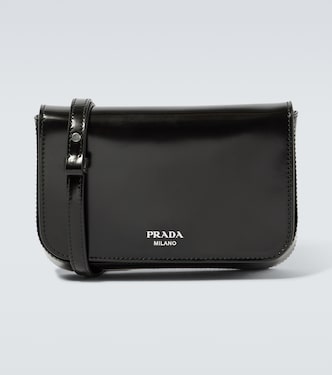 Mini leather crossbody bag | Prada