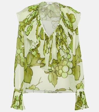 Top estampado con volantes | Etro