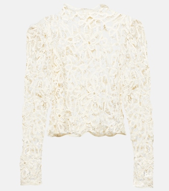 Top de algodón Neline con bordado floral | Isabel Marant