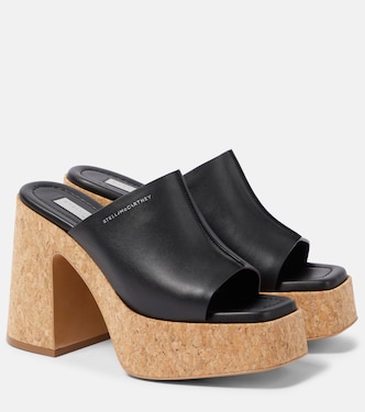 Skyla faux leather platform mules | Stella McCartney