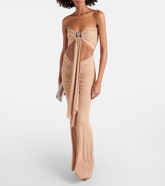 Bezel Quartz sash maxi dress | Christopher Esber
