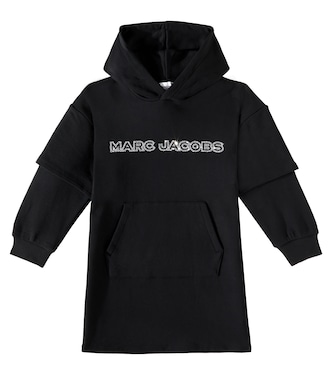 Vestido de algodón adornado con logo | Marc Jacobs Kids