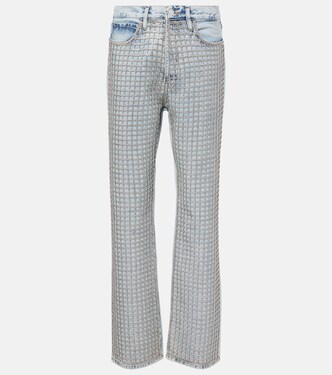 Jeans regular Showgirl con cristalli | Frame