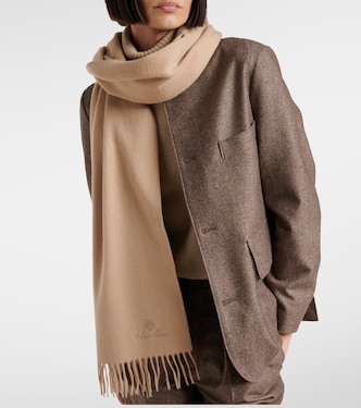 Grande Unita fringed cashmere scarf | Loro Piana