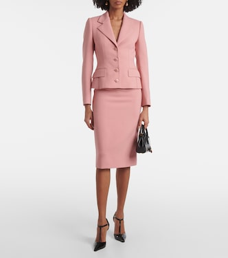 Jupe crayon DG en laine vierge | Dolce&Gabbana