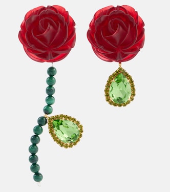 Embellished sterling silver drop earrings | Magda Butrym