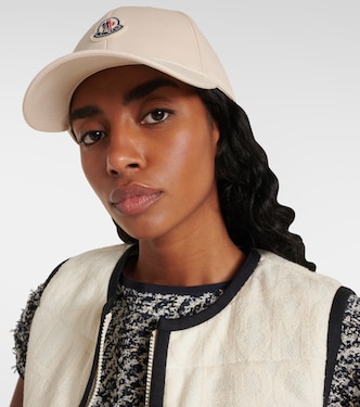 Gorra de gabardina de algodón con logo | Moncler