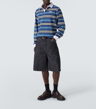 Polo rayé en coton | Burberry