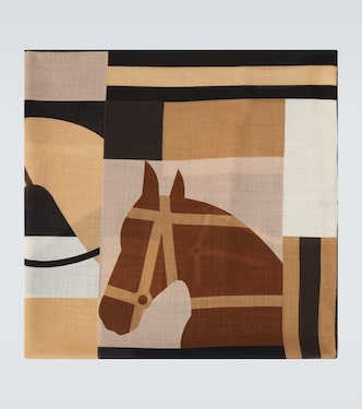 Printed cashmere scarf | Gucci