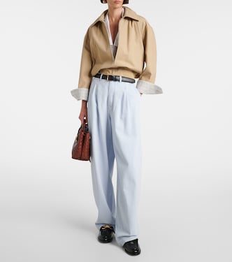 The Tapered wide-leg jeans | Frame