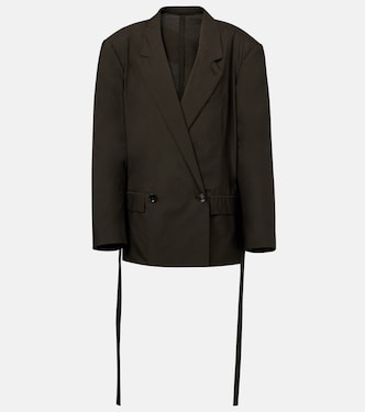Belted cotton and silk blazer | Lemaire