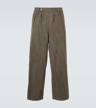 Silk and cotton wide-leg pants | A.Presse