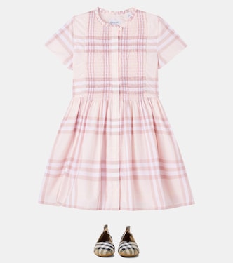 Burberry Check smocked cotton dress | Burberry Kids