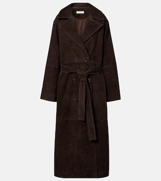 Belted suede wrap coat | Róhe