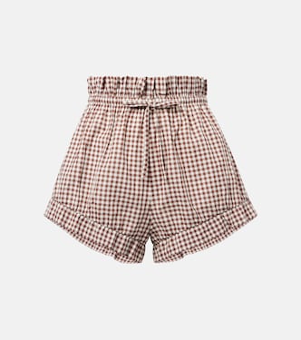 Callie gingham cotton shorts | Posse