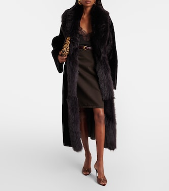Isadora shearling wrap coat | Nour Hammour