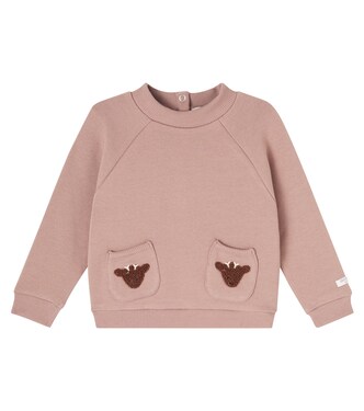 Baby Foppe appliqué cotton sweater | Donsje