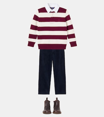Striped cotton polo sweater | Polo Ralph Lauren Kids