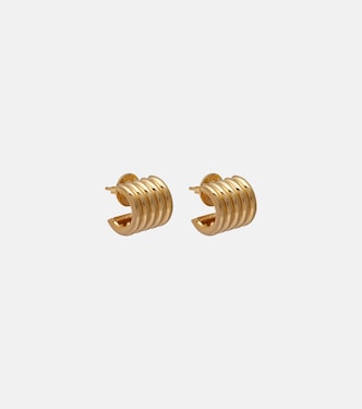 Hollyhock gold-plated sterling silver earrings | Déhanche